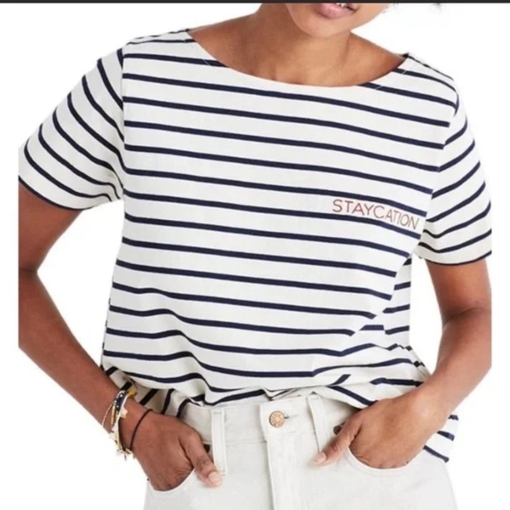 MADEWELL Embroidered Setlist Staycation Tee XS